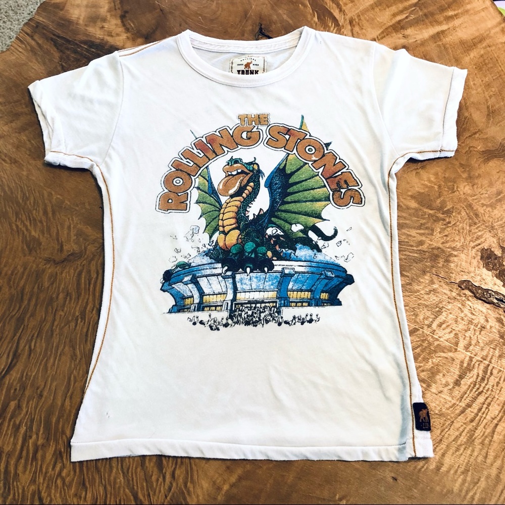 Trunk Ltd Rolling Stones 2 Sided Print Sold Out Concert Band Tee